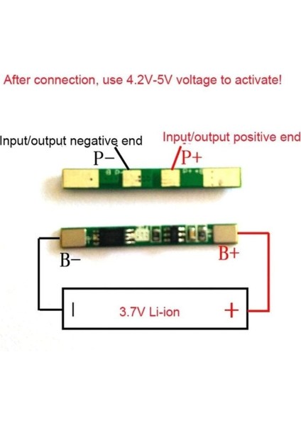 1s 3A 3.7V Bms Koruma Kartı Lityum Batarya 18650 Li-Ion Lipo Protection Module
