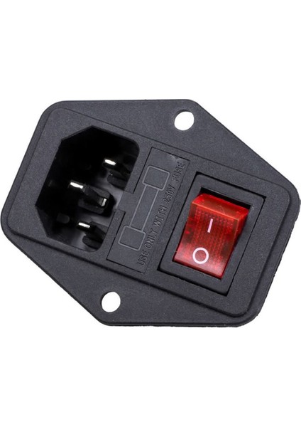 220V Erkek Power Soketi Sigorta Yuvalı ve Işıklı Açma Kapama Anahtarlı Kulaklıklı Montaj Tip fiyatları