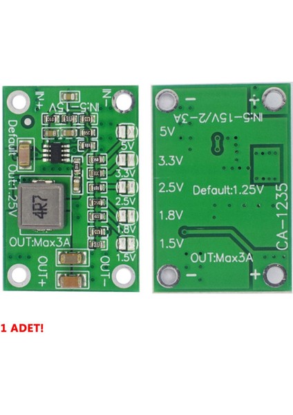 5-16V 3A Voltaj Düşürücü Modül CA-1235 Dc Dc Çevirici Ayarlanabilir Güç Kaynağı Step Down Power