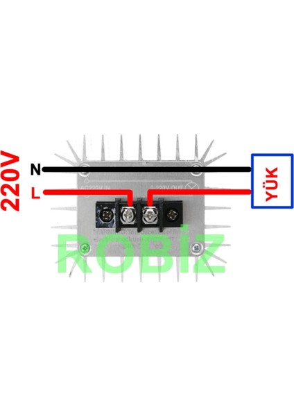 Ac 220V 5000W Dimmer Scr Ac Motor Hız Devir Kontrol Elektrikli Fırın Rezistans Su Isıtıcı Lamba