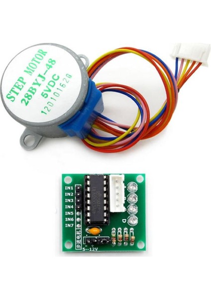 5V Step Motor 28BYJ-48 ve ULN2003A Sürücü Kartı modelleri