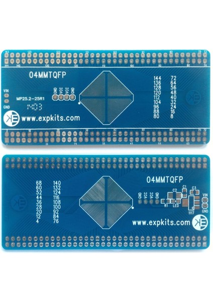 0.4mm Tqfp To Dıp Çevirici Pcb Proto Pcb Pertenaks Prototip Devre