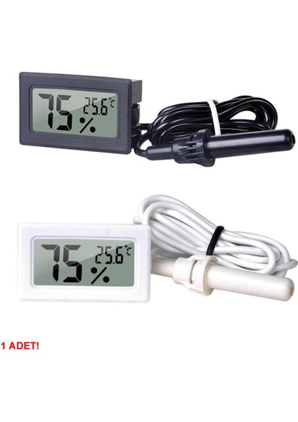 Mini Nem Sıcaklık Ölçer Ekran Dijital Termometre Kuluçka Sera Depo Ev Oda Ofis Medikal Panel Montaj