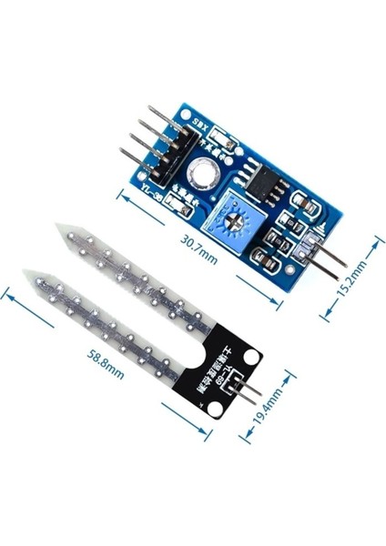 Toprak Nem Sensörü Arduino Higrometre Soil Moisture Sensor