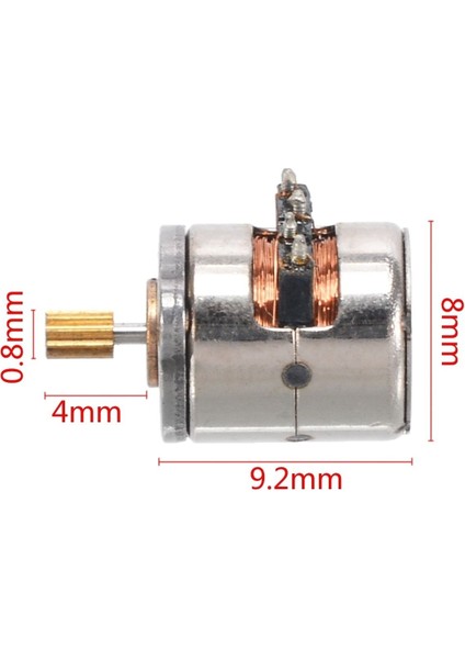 Micro Step Motor 8x9,2mm 2 Faz 4 Telli ( Dikkat Çok Küçüktür !! )