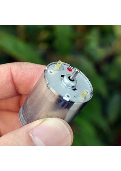 RS370 Karbon Fırçalı Dc Motor Dual Çift Milli Dc 12V / 24V 13500 Rpm Rc Ucak Rc Bot Oyuncak Araba