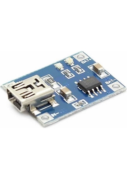 Lityum Pil 18650 Şarj Devresi TP4056 1A Li-Ion Mini USB Soket Yeni