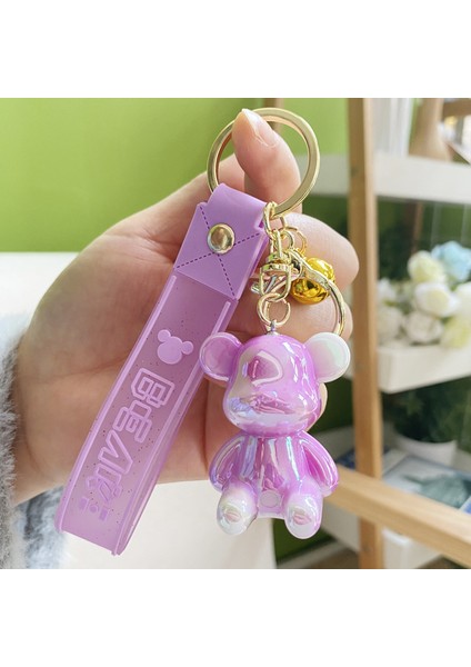 Akrilik Renkli Ayı Çanta Anahtarlığı Dekorasyonu Küçük Hediye (Yurt Dışından)