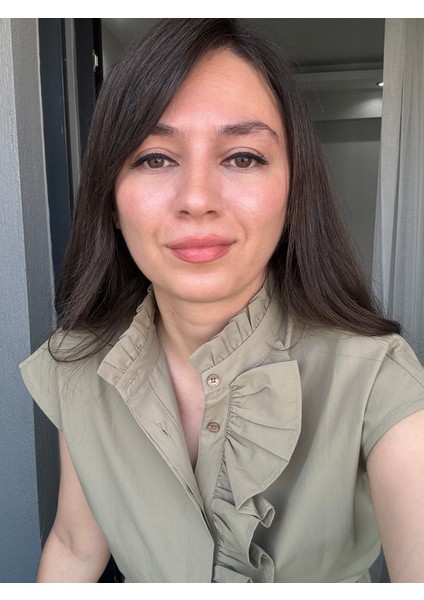 Haki Fırfırlı Önden Düğmeli Poplin Gömlek fiyatları