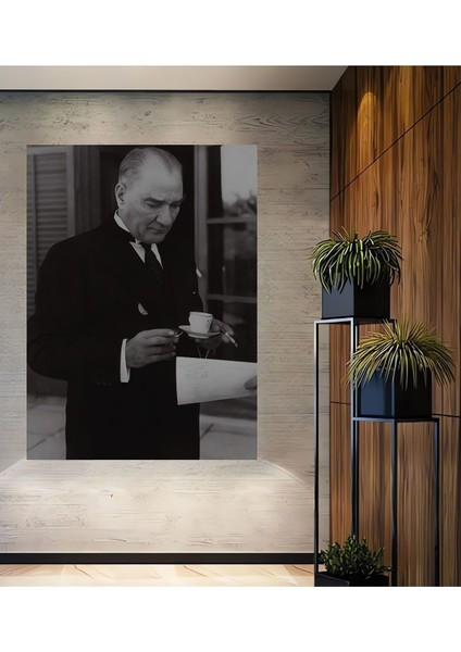 Atatürk Ahşap Tablo Atatürk Portre Tablo 188 Çerçeve Görünümlü Dikey Duvar Dekorasyon Tablosu fiyatları