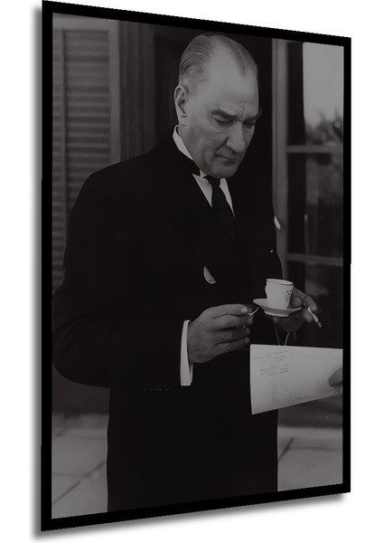 Atatürk Ahşap Tablo Atatürk Portre Tablo 188 Çerçeve Görünümlü Dikey Duvar Dekorasyon Tablosu fırsatları