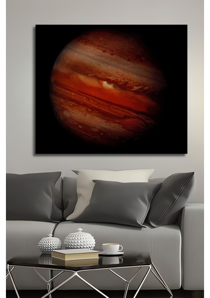 Dekoratif Yatay Jüpiter Duvar Tablo Ahşap Dikdörtgen Tablo fiyatları