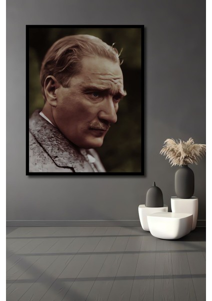 Dekoratif Dikey Atatürk Duvar Tablo Ahşap Dikdörtgen Tablo fiyatları