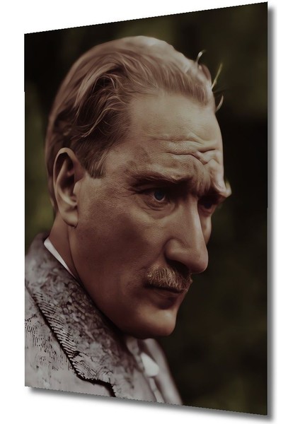 Dekoratif Dikey Atatürk Duvar Tablo Ahşap Dikdörtgen Tablo fırsatları