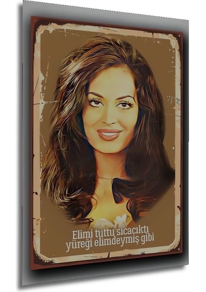 Dekoratif Dikey Yeşilçam Poster Duvar Tablo Ahşap Dikdörtgen Tablo modelleri