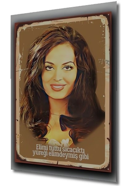 Dekoratif Dikey Yeşilçam Poster Duvar Tablo Ahşap Dikdörtgen Tablo fırsatları