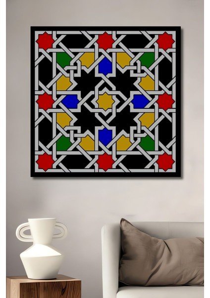 Dekoratif Dikey Geometrik Desen Duvar Tablo Ahşap Dikdörtgen Tablo fiyatları