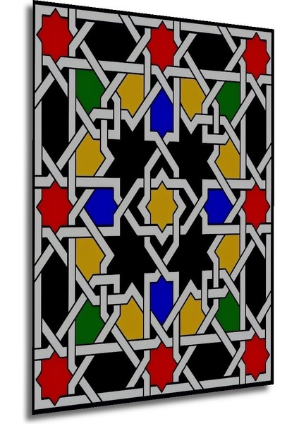 Dekoratif Dikey Geometrik Desen Duvar Tablo Ahşap Dikdörtgen Tablo modelleri