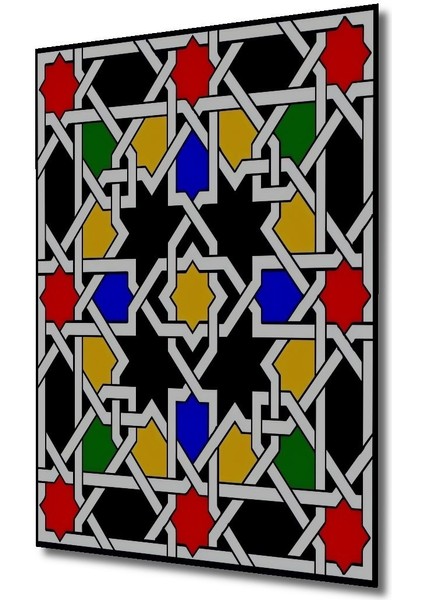 Dekoratif Dikey Geometrik Desen Duvar Tablo Ahşap Dikdörtgen Tablo fırsatları