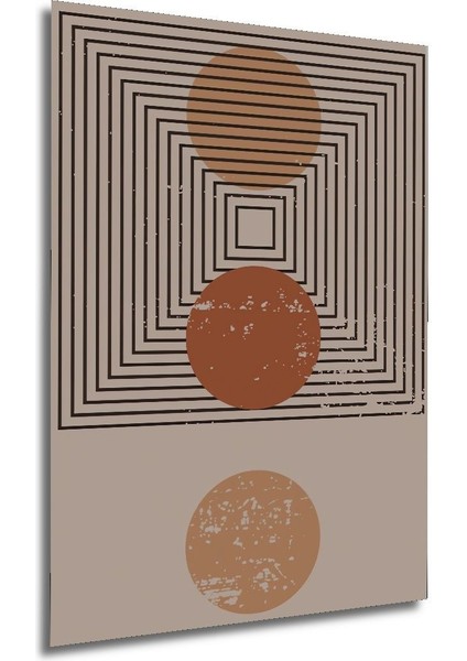 Ahşap Tablo Mid Century Matisse Bohem Soyut Minimalist Art Çerçeve Görünümlü Dikey Duvar Tablo