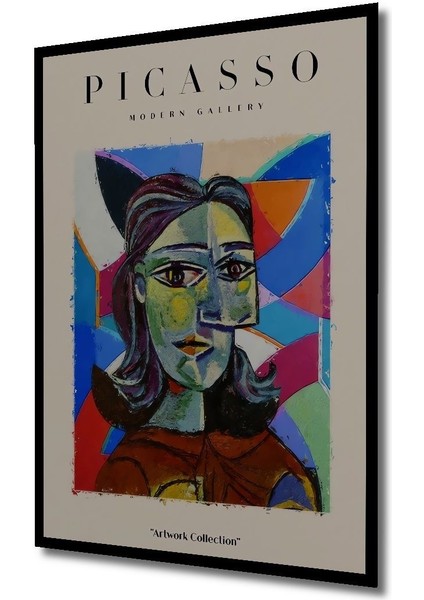 Ahşap Picasso Modern Gallery Soyut Artwork Collection Tablo Çerçeve Görünümlü Dikey Duvar Tablo