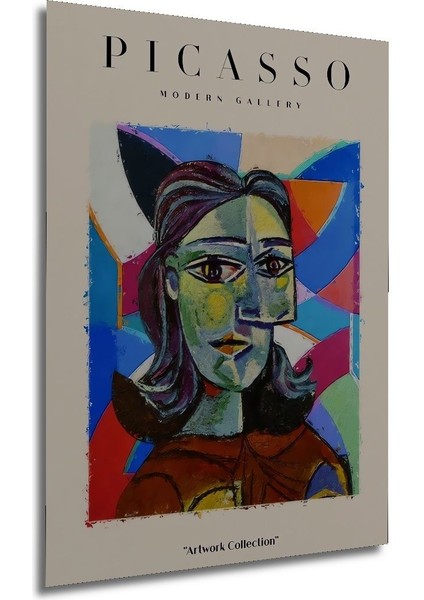 Ahşap Picasso Modern Gallery Soyut Artwork Collection Tablo Çerçeve Görünümlü Dikey Duvar Tablo