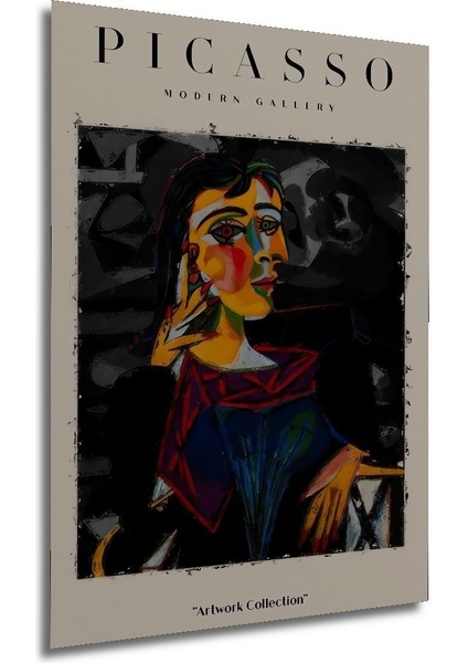 Ahşap Picasso Modern Gallery Soyut Artwork Collection Tablo Çerçeve Görünümlü Dikey Duvar Tablo