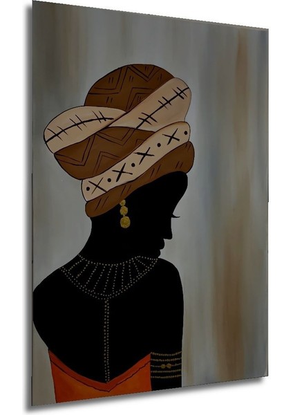 Dekoratif Dikey Afrikalı Kadın Sanat Duvar Tablo Ahşap Dikdörtgen Tablo modelleri