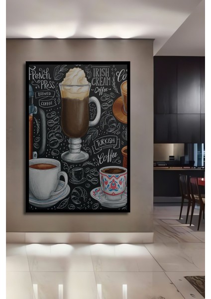 Abstract Trend Ahşap Tablo Tablolar Çerçeve Görünümlü Dikey Duvar Tablo