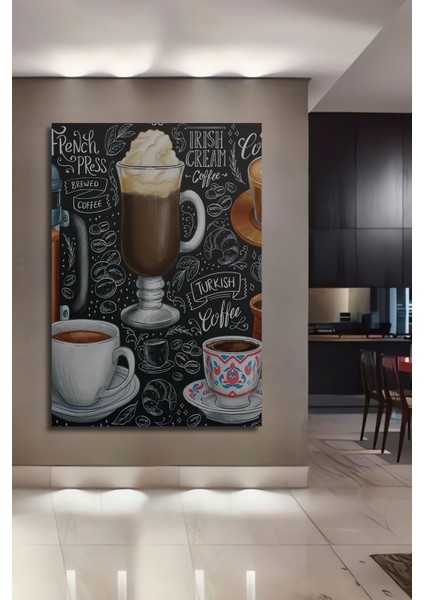 Abstract Trend Ahşap Tablo Tablolar Çerçeve Görünümlü Dikey Duvar Tablo