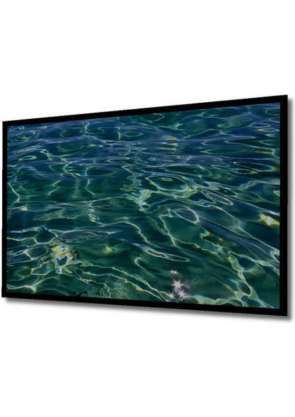 Dekoratif Yatay Okyanusun Ortasındaki Su Duvar Tablo Ahşap Dikdörtgen Tablo modelleri