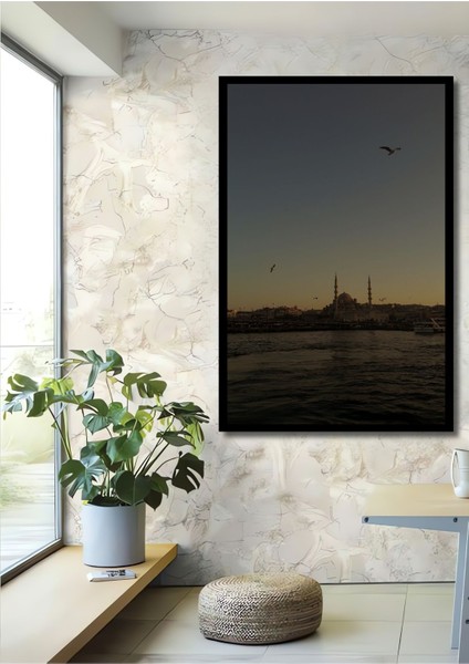 Dekoratif Dikey Istanbul Manzara Duvar Tablo Ahşap Dikdörtgen Tablo fiyatları