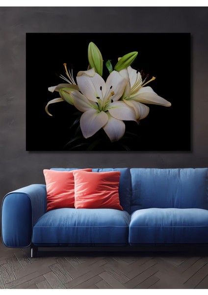 Dekoratif Yatay Modern Çiçek Duvar Tablo Ahşap Dikdörtgen Tablo fiyatları