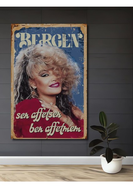 Tablo Bergen Acıların Kadını 5 Sen Affetsen Ben Affetmem Arabeskin Kraliçeleri Retro Vintage Tablo fiyatları