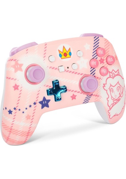 Nintendo Switch Kablosuz Pro Controller Princess Peach Edition Lisanslı