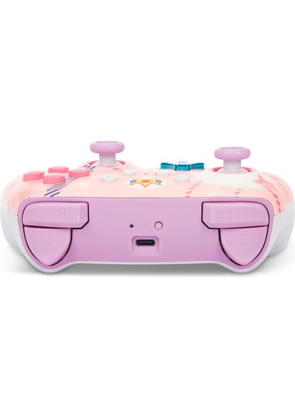 Nintendo Switch Kablosuz Pro Controller Princess Peach Edition Lisanslı