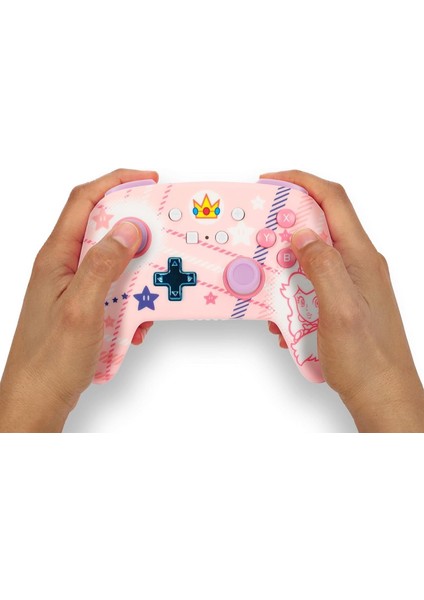 Nintendo Switch Kablosuz Pro Controller Princess Peach Edition Lisanslı