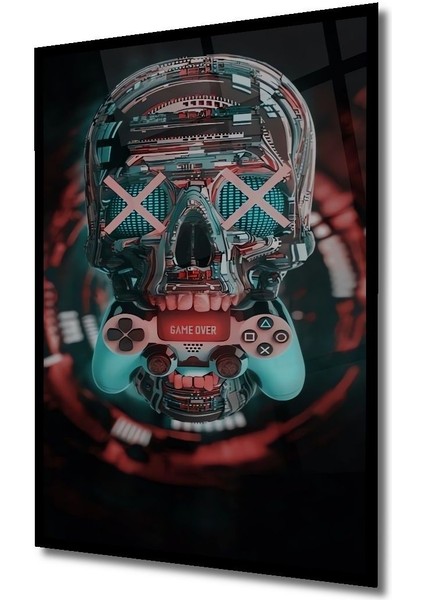 Game Over Yazılı Ahşap Tablo,duvar Dekorasyonu,ev Dekorasyon Ürünleri,ofis Tablo Dikey Duvar Tablo modelleri