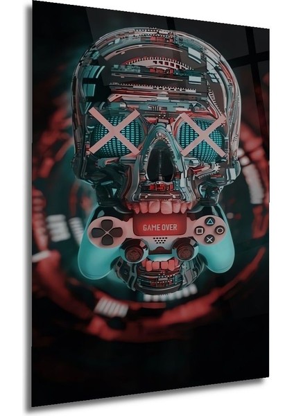 Game Over Yazılı Ahşap Tablo,duvar Dekorasyonu,ev Dekorasyon Ürünleri,ofis Tablo Dikey Duvar Tablo indirimleri