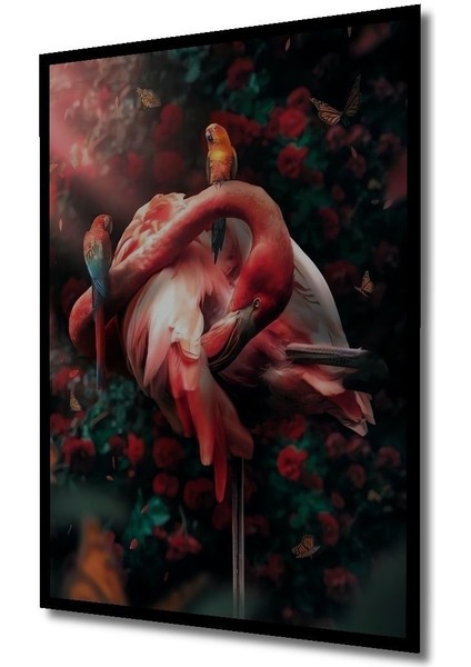 3 Boyutlu Tropikal Doğa Manzara Temalı Ahşap Tablo Çerçeve Görünümlü Dikey Duvar Dekorasyon Tablosu modelleri