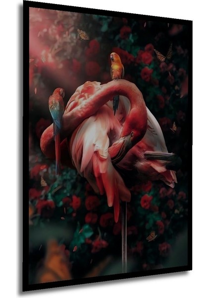 3 Boyutlu Tropikal Doğa Manzara Temalı Ahşap Tablo Çerçeve Görünümlü Dikey Duvar Dekorasyon Tablosu fırsatları