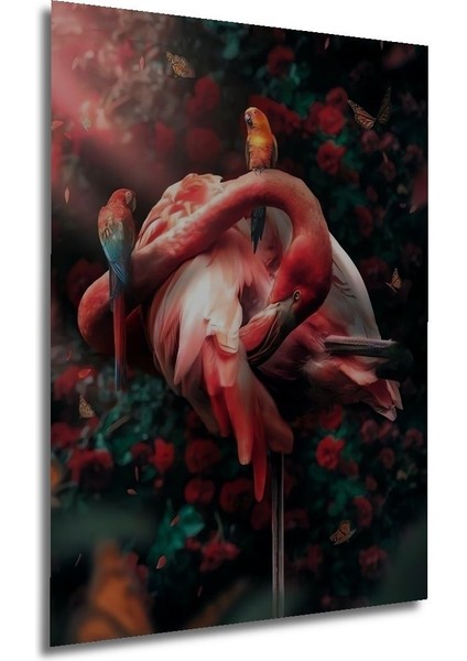 3 Boyutlu Tropikal Doğa Manzara Temalı Ahşap Tablo Çerçeve Görünümlü Dikey Duvar Dekorasyon Tablosu indirimleri