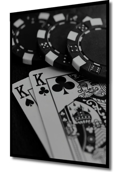 Dekoratif Dikey Double Papaz Poker Çipleri Duvar Tablo Ahşap Dikdörtgen Tablo indirimleri