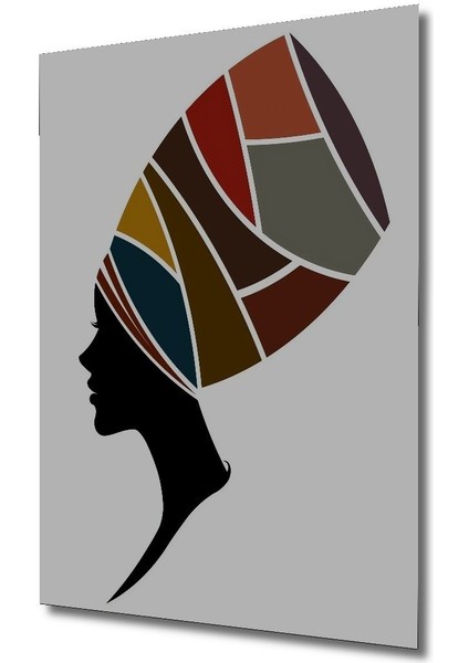 Dekoratif Dikey Minimalist Afrikalı Kadın Figür Duvar Tablo Ahşap Dikdörtgen Tablo fırsatları