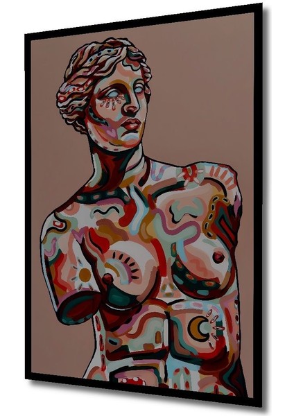 Dekoratif Dikey Modern Sanat Heykel Duvar Tablo Ahşap Dikdörtgen Tablo indirimleri