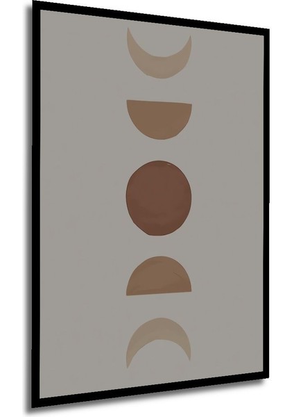 Soyut Dekoratif Ahşap Tablo Çerçeve Görünümlü Dikey Duvar Dekorasyon Tablosu fırsatları