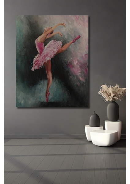 Dekoratif Dans Balerin Ahşap Tablo Çerçeve Görünümlü Dikey Duvar Dekorasyon Tablosu fiyatları