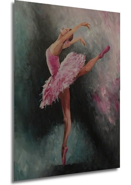 Dekoratif Dans Balerin Ahşap Tablo Çerçeve Görünümlü Dikey Duvar Dekorasyon Tablosu indirimleri