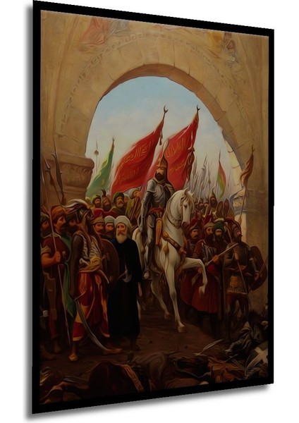 Dekoratif Osmanlı Istanbul Fetih Ahşap Tablo Çerçeve Görünümlü Dikey Duvar Dekorasyon Tablosu fırsatları