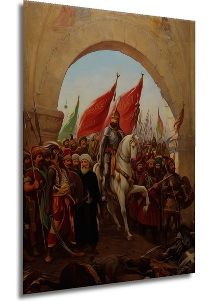 Dekoratif Osmanlı Istanbul Fetih Ahşap Tablo Çerçeve Görünümlü Dikey Duvar Dekorasyon Tablosu indirimleri